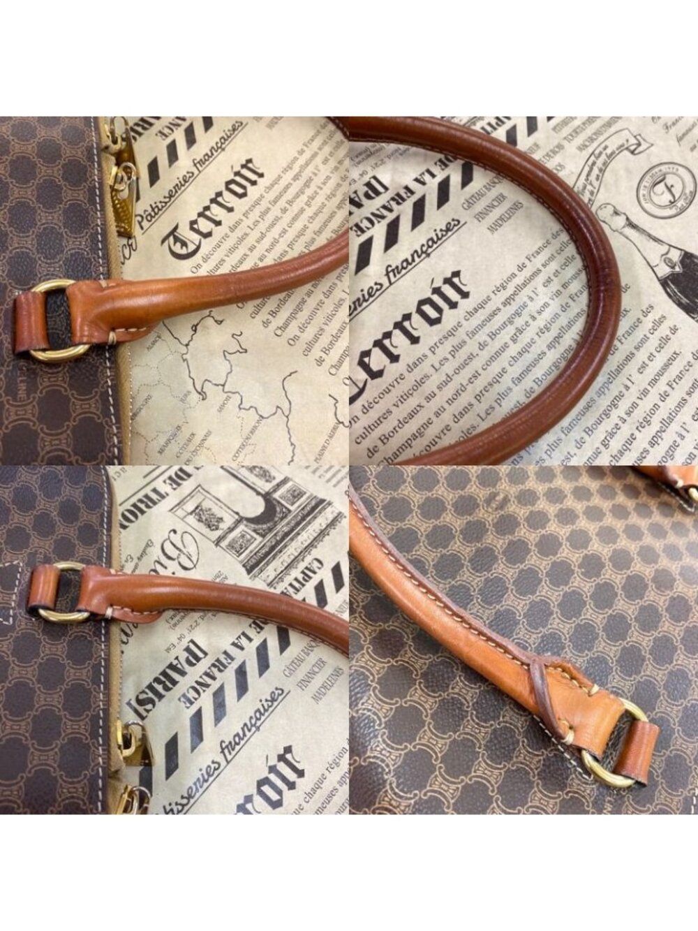 Celine Tote Macadam Mini Boston Travel Formal Business - Picture 13 of 16